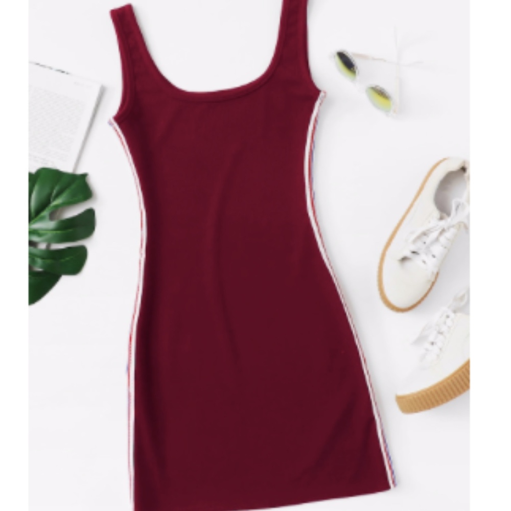 Striped Tape Side Dress
